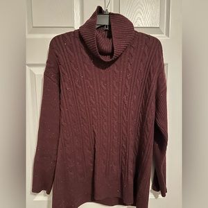 Talbots cranberry colored sweater
